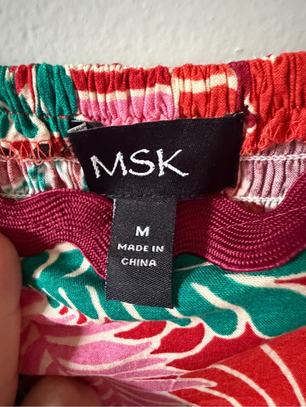 MSK Tropical Floral Maxi Dress in Red, Pink & Green - Picture 3 of 5